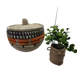 Handwoven Jewelry Box from Fouta – Traditional Guinea Basketry