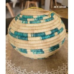 Boîte à bijoux artisanale tressée Sierra Leone – Décoration africaine naturelle