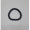 Men’s Volcanic Stone Bracelet with Blue Bead | Elegant Beaded Jewelry