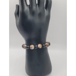 Men’s Brown & Black Beaded Bracelet | Natural Elegant Jewelry