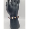 Men’s Brown & Black Beaded Bracelet | Natural Elegant Jewelry