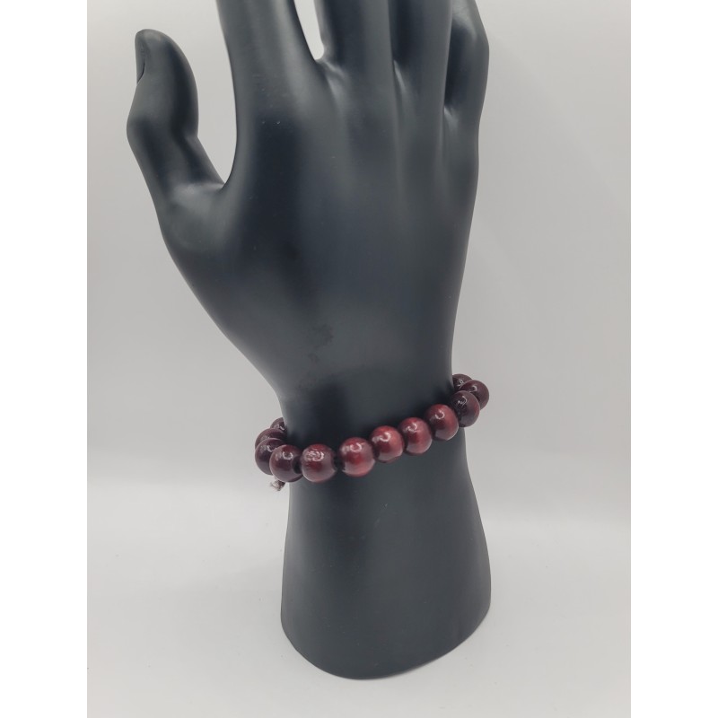 Bracelet Homme Bois Bordeaux | Style Classique Élégant