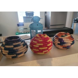 Handwoven Jewelry Box Sierra Leone – Natural African Decor