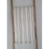 Jeté de canapé artisanal bleu écru en coton tissé du Burkina Faso. Une pièce authentique et raffinée pour décorer votre intérieu