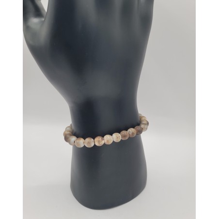 Bracelet Perlé Beige – Bijou Teintes Sable Naturelles
