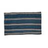 Set de table artisanal noir écru bleu turquoise | L’Atelier D’Assi