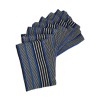 Serviette de table artisanale noir blanc bleu roi | L’Atelier D’Assi
