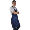 Tablier artisanal indigo à rayures noires | L’Atelier D’Assi