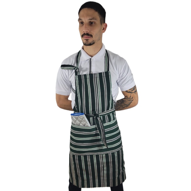 Tablier artisanal coton tissé – L’Atelier d’Assi