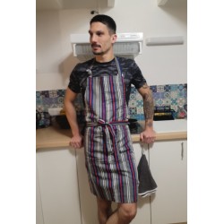 Tablier artisanal coton tissé – L’Atelier d’Assi