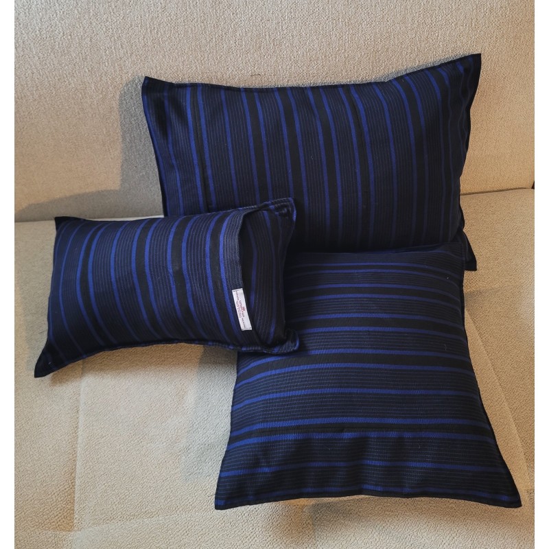 Handwoven Royal Blue Pillow cover– African Cotton Decor