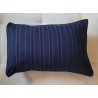 Housse de coussin bleu royal et noir 60x40 | L’Atelier D’Assi