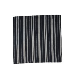 Handwoven Black & White Pillow Cover – African Cotton Decor