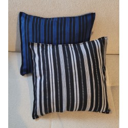 Handwoven Black & White Pillow Cover – African Cotton Decor