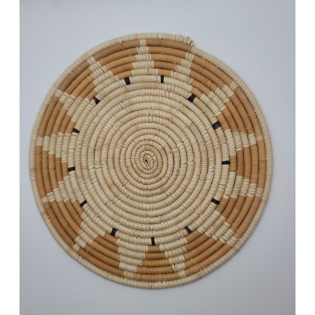 Handwoven Natural Fiber Placemat – Fouta, Guinea