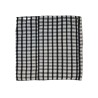 Handwoven Black & White Checkered pillow Cover – African Decor