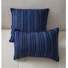 Housse de coussin bleu royal et noir 60x40 | L’Atelier D’Assi