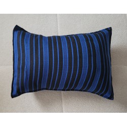 Housse de coussin bleu royal et noir 60x40 | L’Atelier D’Assi