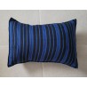 Housse de coussin bleu royal et noir 60x40 | L’Atelier D’Assi