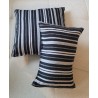 Handwoven Black & White Pillow Cover – African Cotton Decor