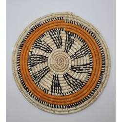 Handwoven Natural Fiber Placemat – Fouta, Guinea