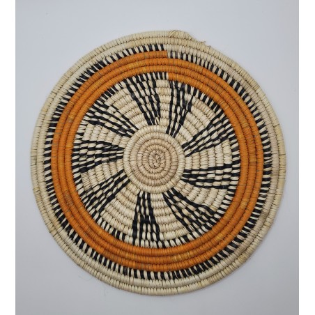 Dessous de plat artisanal en fibres naturelles – Fouta, Guinée