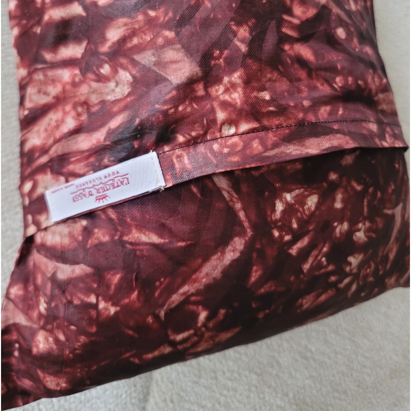 Housse de coussin Kindini bordeaux foncé | L’Atelier D’Assi