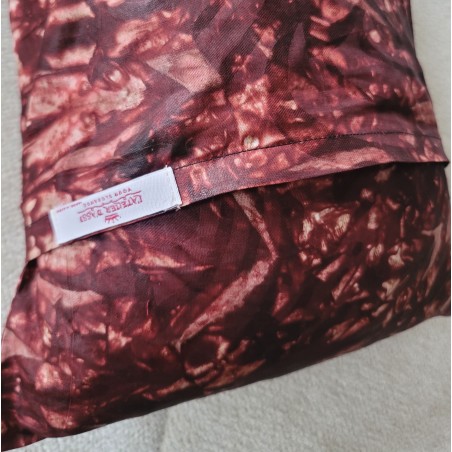 Housse de coussin Kindini bordeaux foncé | L’Atelier D’Assi