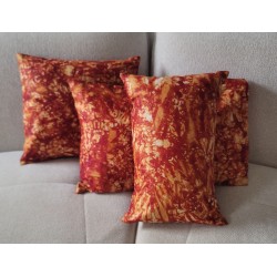 Housse de coussin Kindini orange et rouge | L’Atelier D’Assi