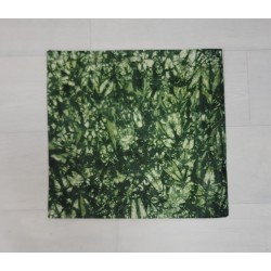 Housse de coussin Kindini vert batik profond | L’Atelier D’Assi