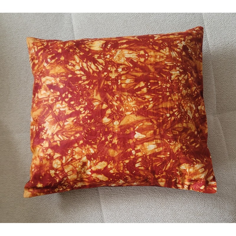 Housse coussin Kindini orange rouge – L’Atelier D’Assi