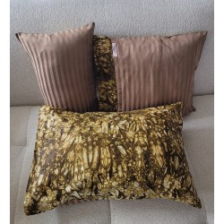 Housse de coussin Kindini jaune doré | L’Atelier D’Assi