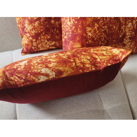 Housse de coussin Kindini orange et rouge | L’Atelier D’Assi