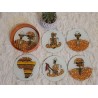 Dessous de verre ronds artisanaux Sénégal – Lot de 6 | L’Atelier D’Assi