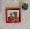 Dessous de verre carrés rouge élégance – Lot de 6 | L’Atelier D’Assi