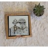 Dessous de verre carrés naturel élégance – Lot de 6 | L’Atelier D’Assi
