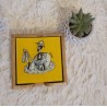 Dessous de verre carrés jaunes artisanaux – Lot de 6 | L’Atelier D’Assi