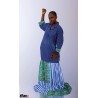 Robe longue Kenté artisanale – Robe fluide élégante | L’Atelier D’Assi