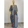 Robe longue artisanale femme – Coton Kenté fluide et élégante | L’Atelier D’Assi