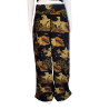 Black & Gold Leaf Wide-Leg Pants – Flowy & Elegant | Atelier D’Assi