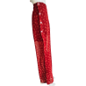 Pantalon Rouge Imprimé Plumes | L’Atelier D’Assi