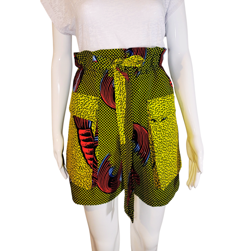Handcrafted Wax Shorts – African Fashion – L’Atelier D’Assi