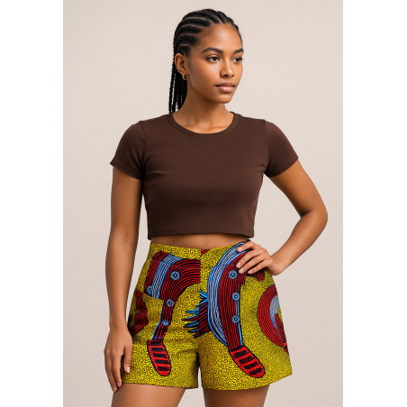 Handcrafted Wax Shorts – African Fashion – L’Atelier D’Assi