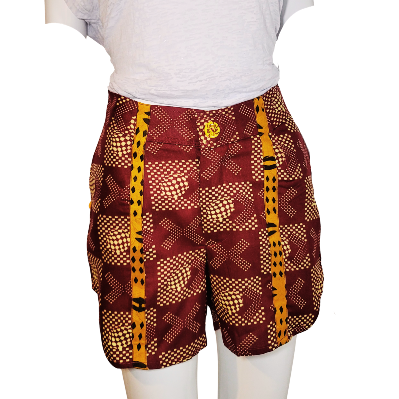 Handcrafted Wax Shorts – African Fashion – L’Atelier D’Assi
