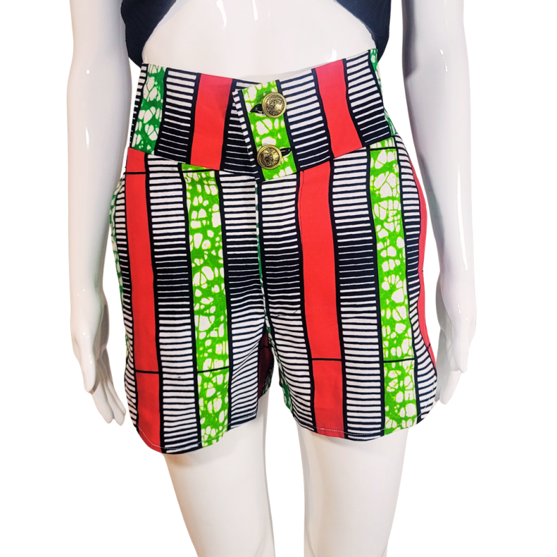 Shorts Artisanaux en Wax – Mode Africaine – L’Atelier D’Assi