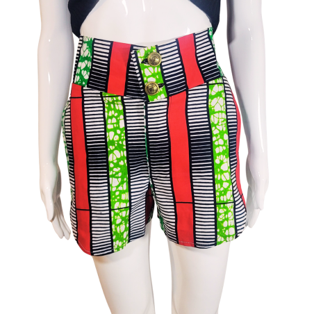 Shorts Artisanaux en Wax – Mode Africaine – L’Atelier D’Assi