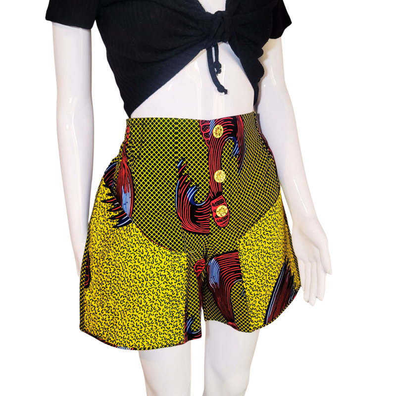 Shorts Artisanaux en Wax – Mode Africaine – L’Atelier D’Assi