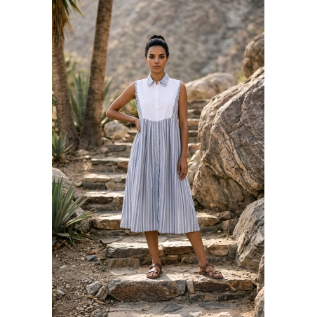 Striped Women’s Dresses – Handcrafted Collection – L’Atelier D’Assi