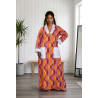 Robe longue artisanale femme – Robe fluide Kenté coton premium | L’Atelier D’Assi