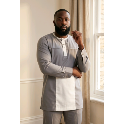 African Men’s Long-Sleeve Shirts – Signature Collection | Atelier D’Assi